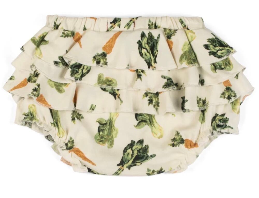 Milkbarn, Organic Ruffle Bloomer, Fresh Veggies, NWT, Multiple Sizes Available